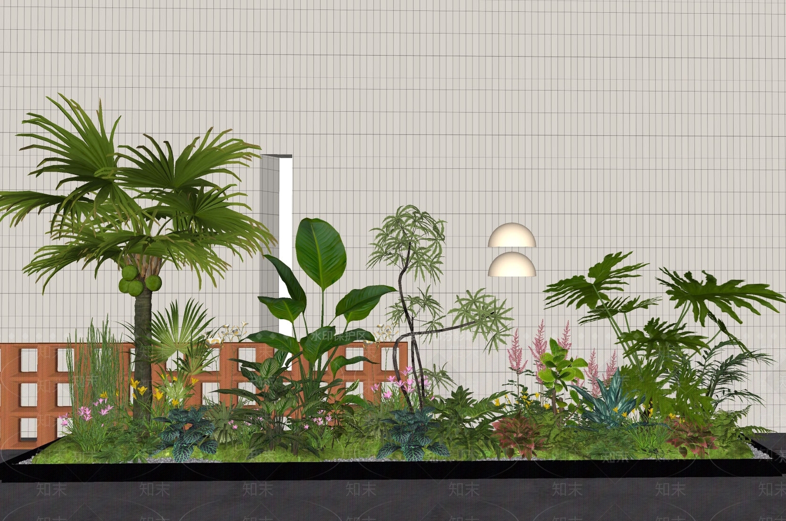 植物组合SU模型下载【ID:1164007667】