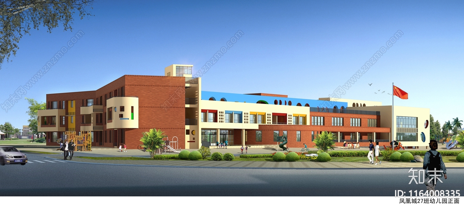 现代幼儿园建筑cad施工图下载【ID:1164008335】