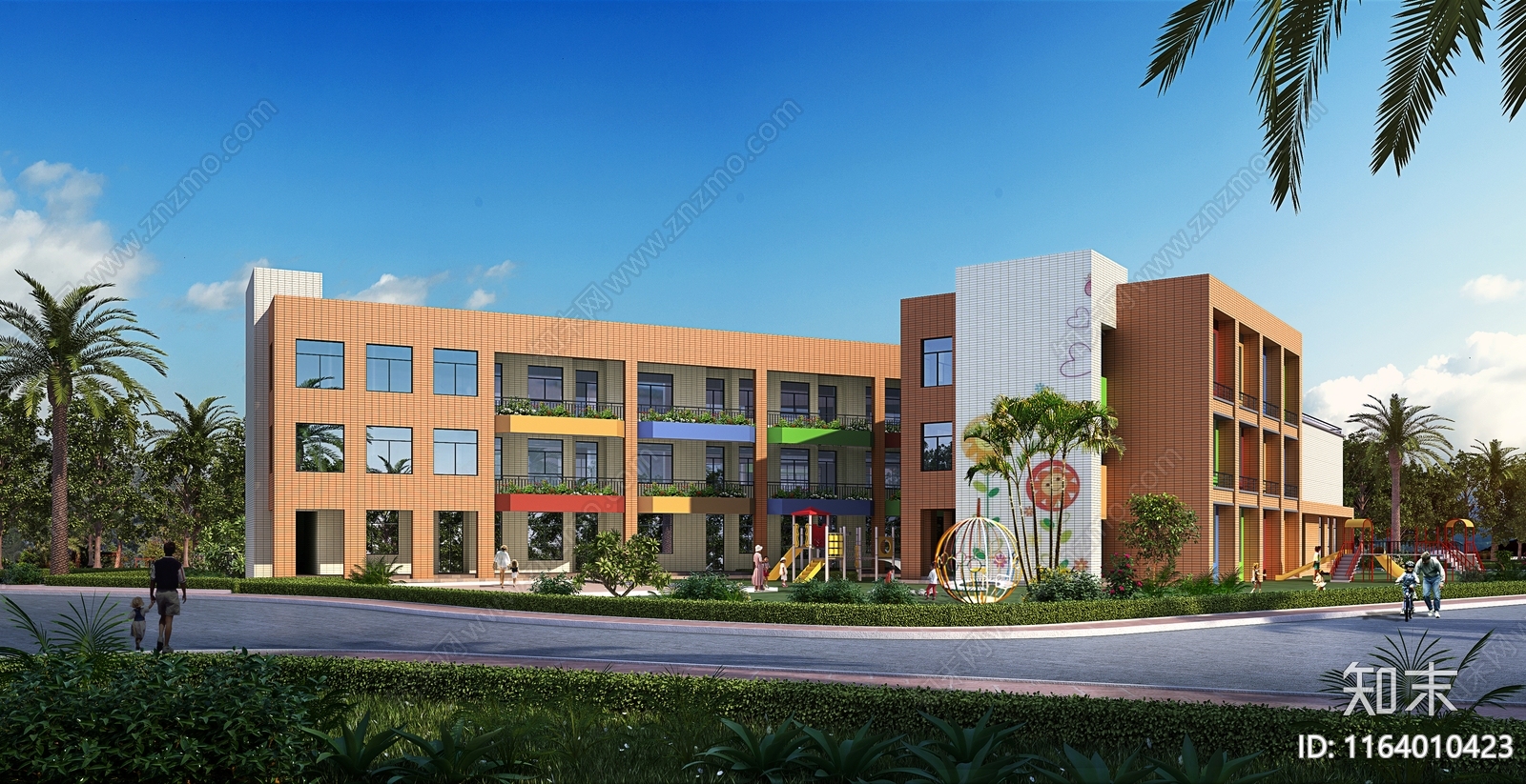现代幼儿园建筑cad施工图下载【ID:1164010423】