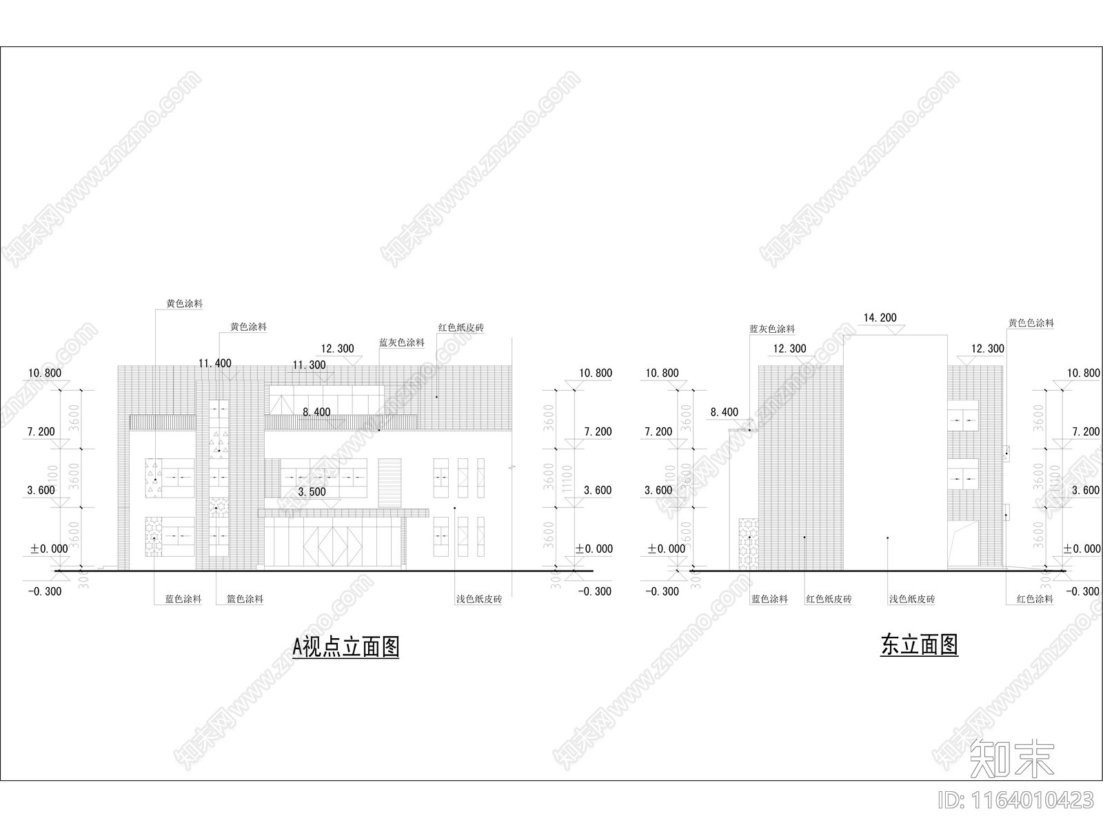 现代幼儿园建筑cad施工图下载【ID:1164010423】