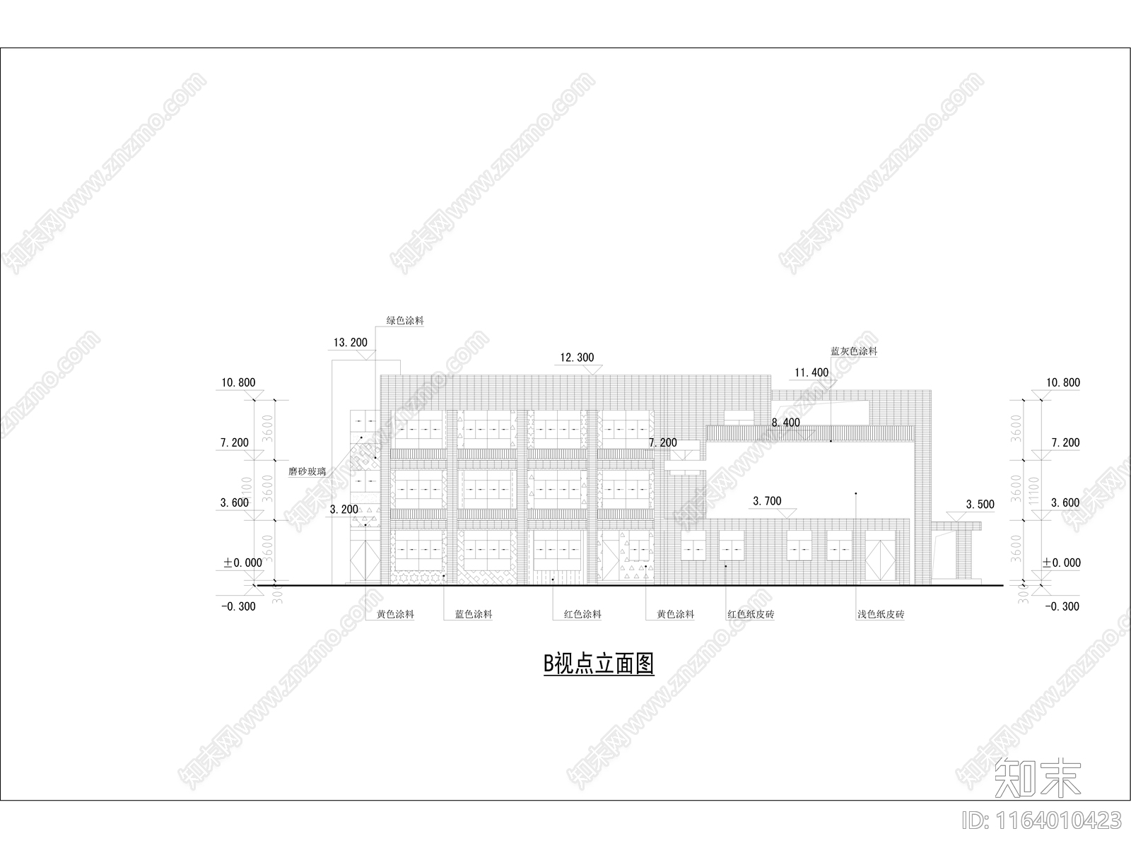 现代幼儿园建筑cad施工图下载【ID:1164010423】