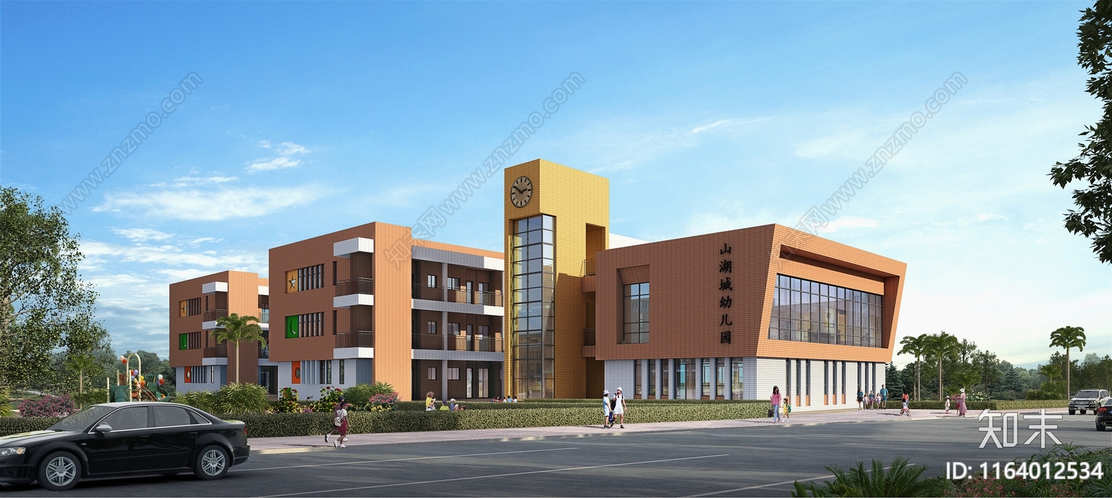 现代幼儿园建筑cad施工图下载【ID:1164012534】