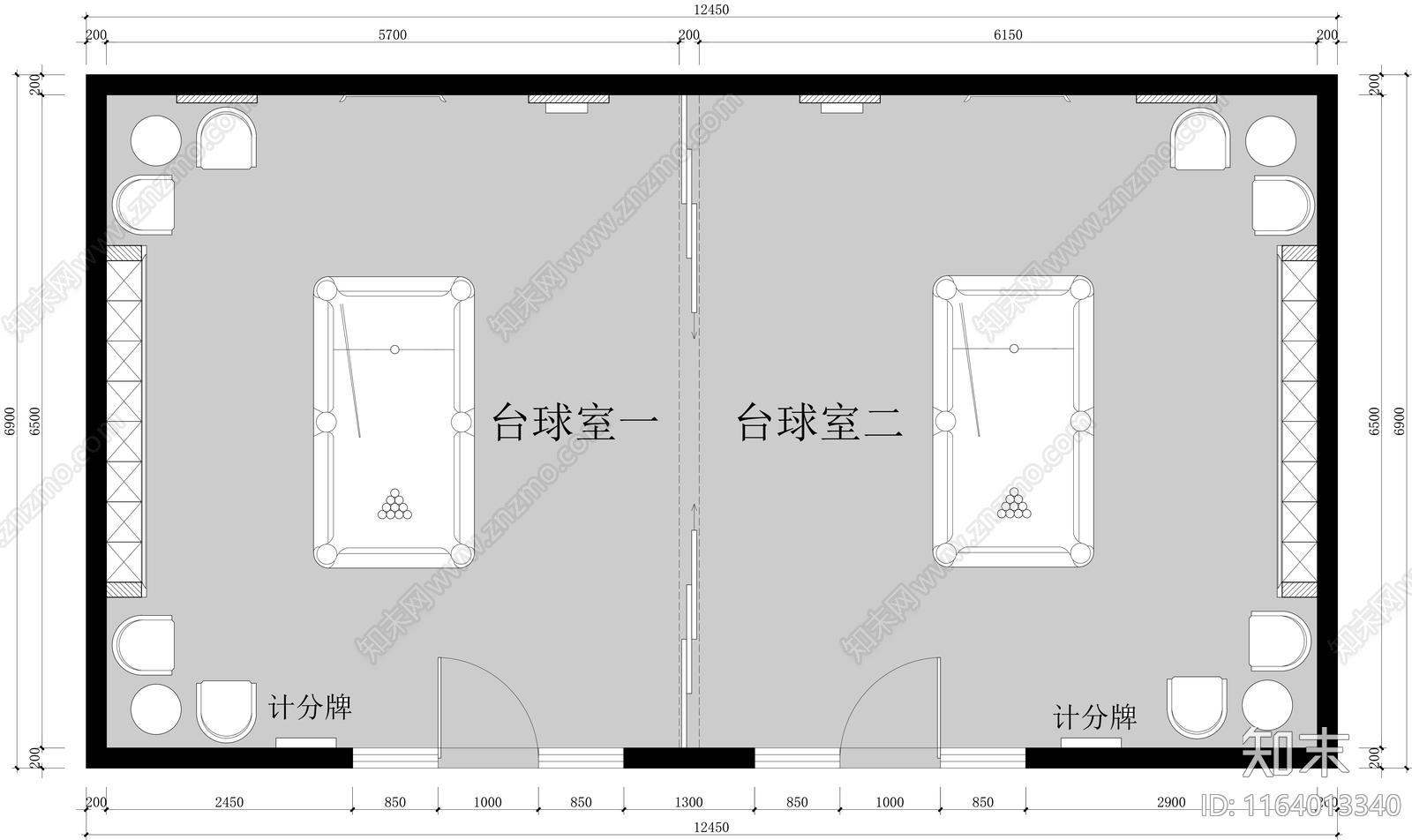 工装平面图施工图下载【ID:1164013340】