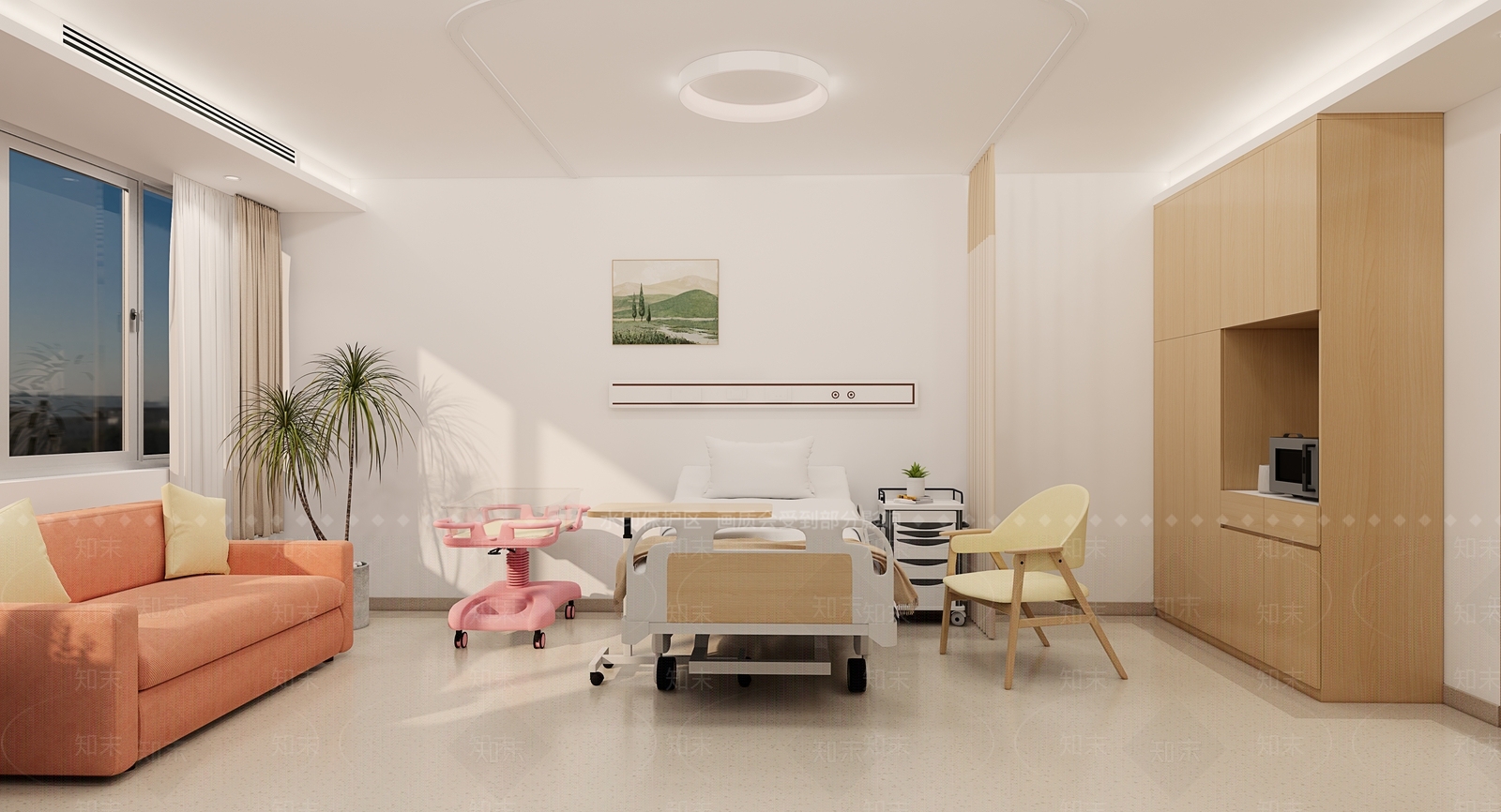 简欧医院SU模型下载【ID:1164014767】