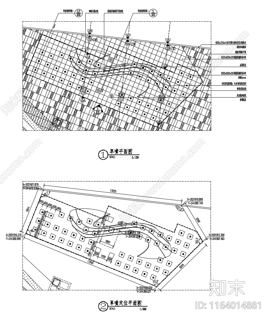 现代商业景观cad施工图下载【ID:1164014881】