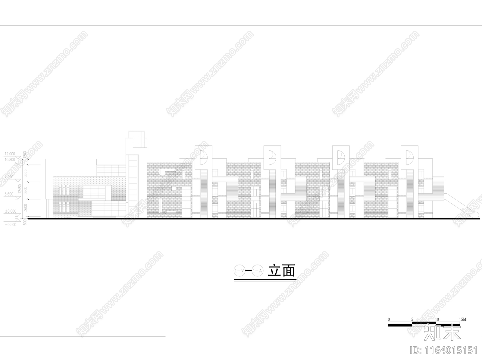 现代幼儿园建筑cad施工图下载【ID:1164015151】