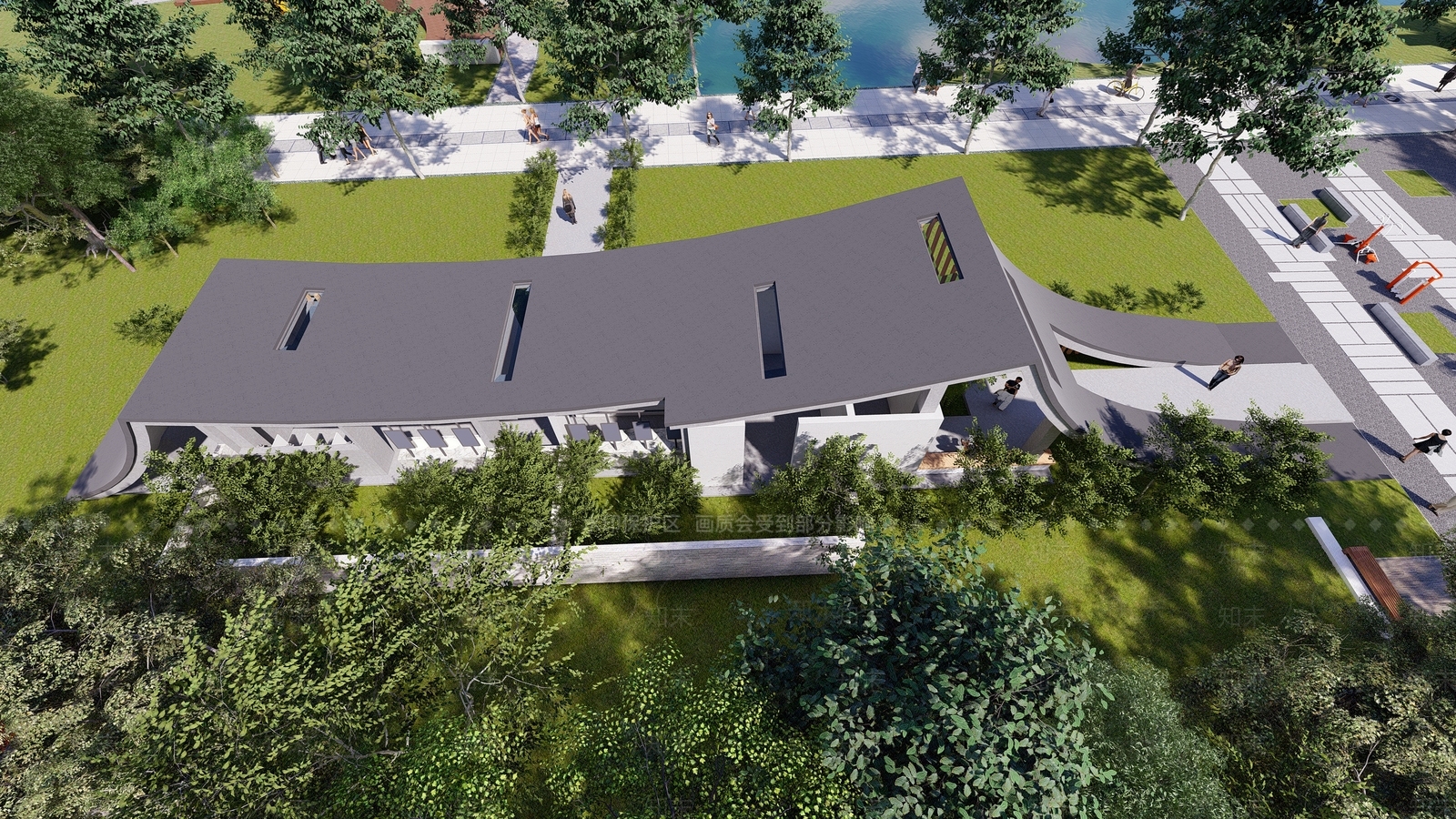 新中式其他公共建筑SU模型下载【ID:1164779569】