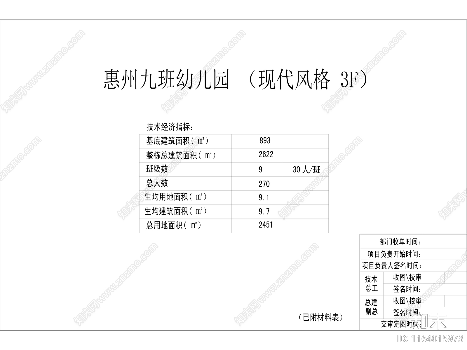 现代幼儿园建筑cad施工图下载【ID:1164015973】
