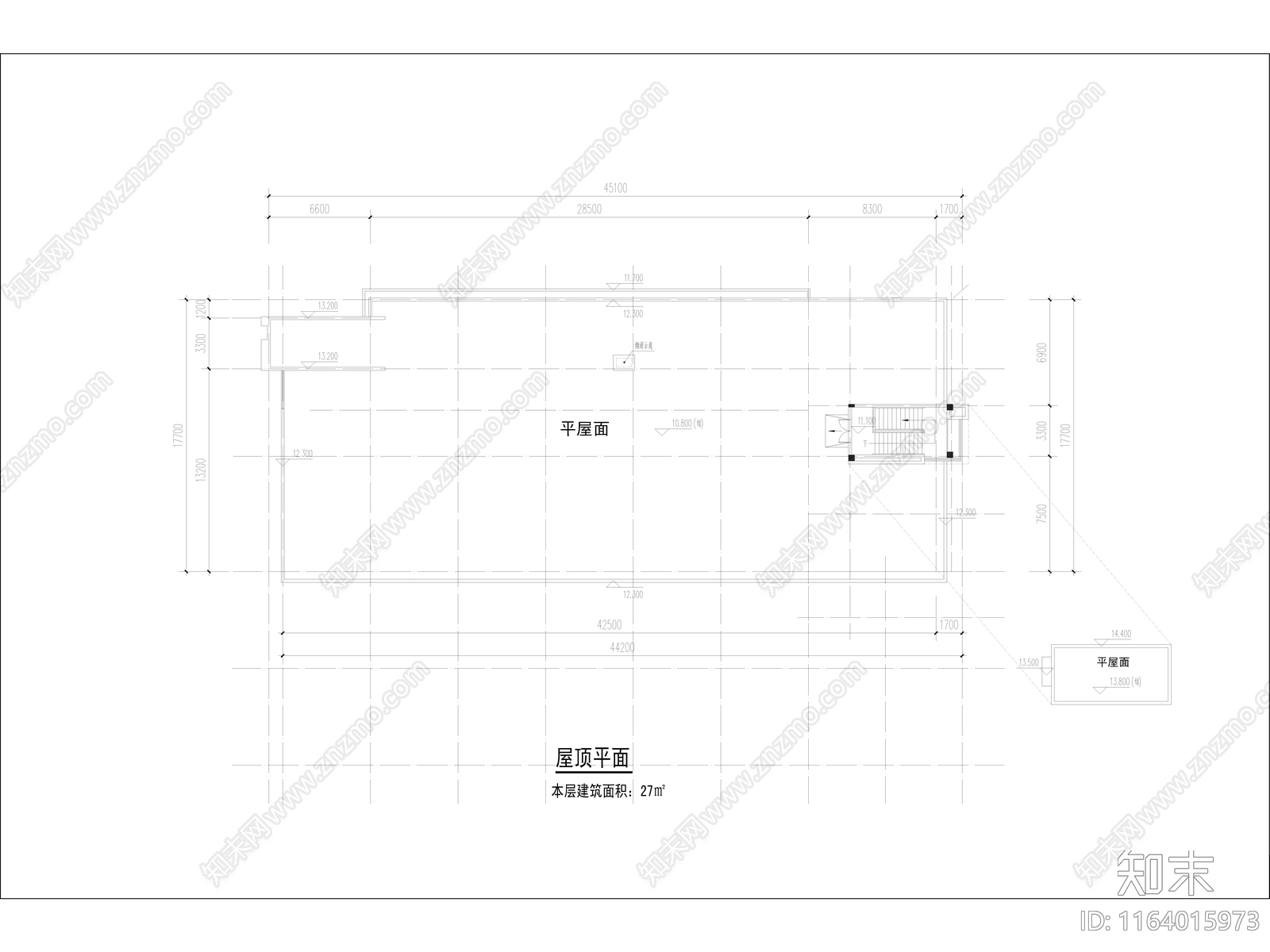 现代幼儿园建筑cad施工图下载【ID:1164015973】
