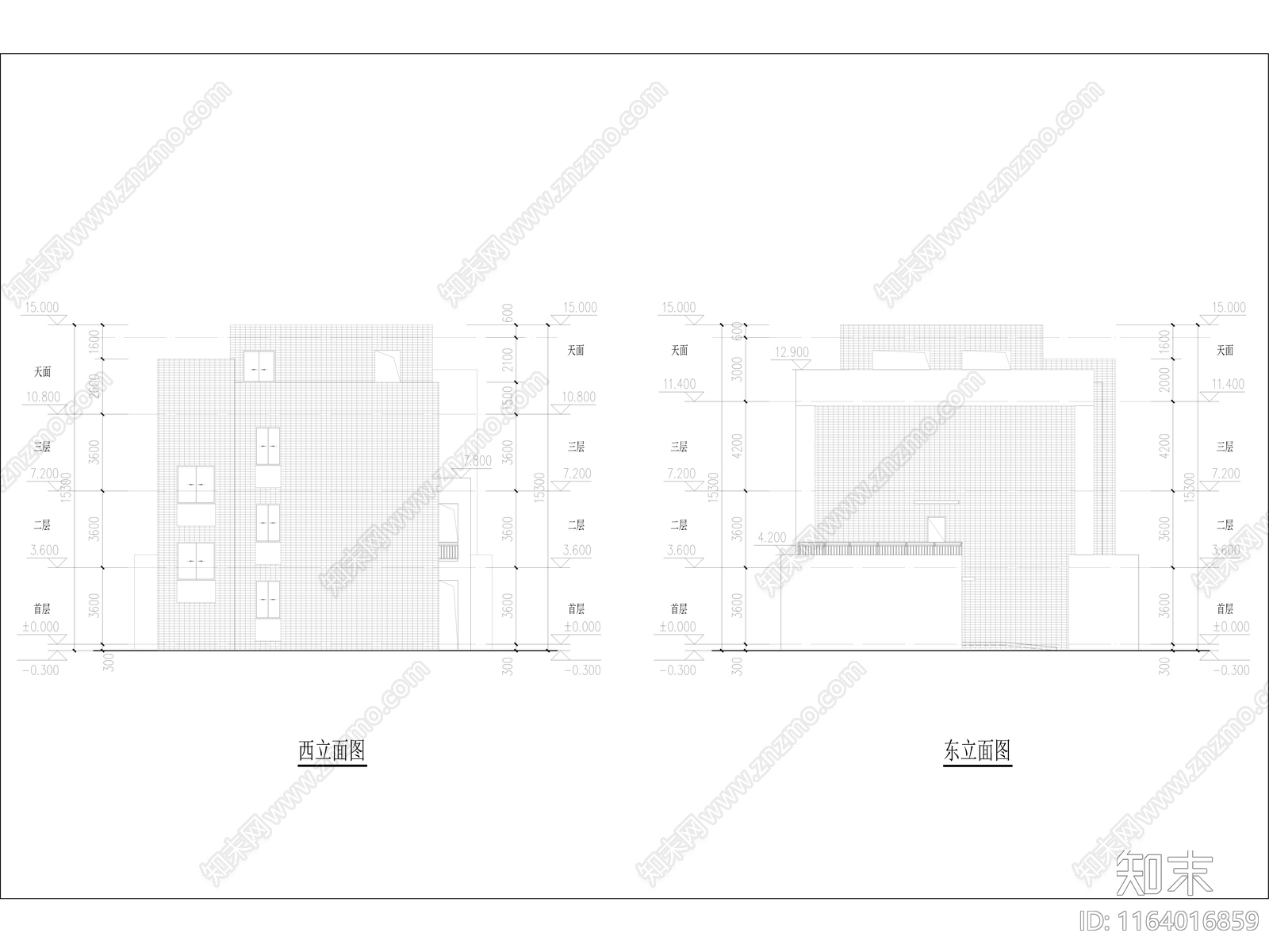 现代幼儿园建筑cad施工图下载【ID:1164016859】