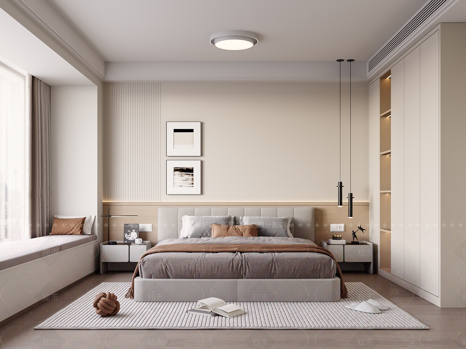 现代家居卧室SU模型下载【ID:1215972262】