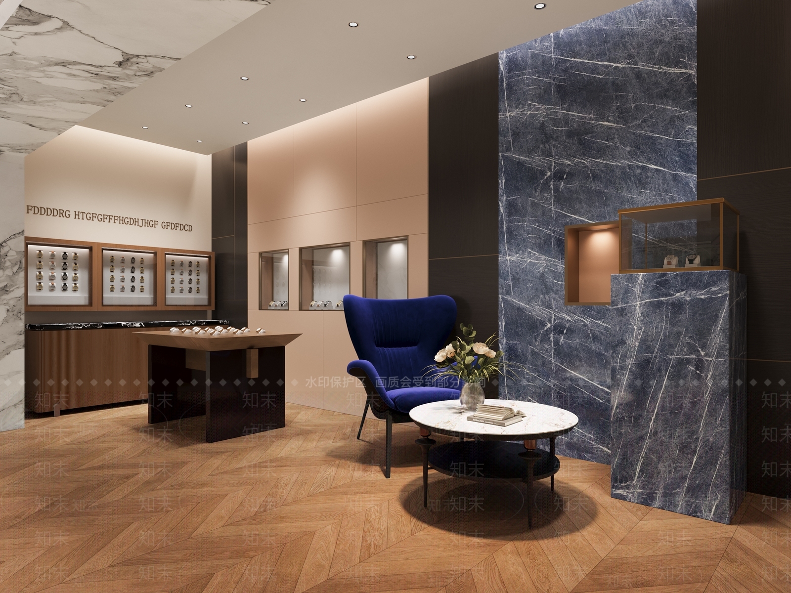法式美式珠宝店3D模型下载【ID:1164017696】