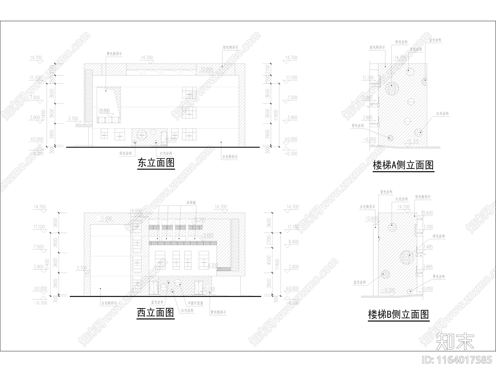 现代幼儿园建筑cad施工图下载【ID:1164017585】
