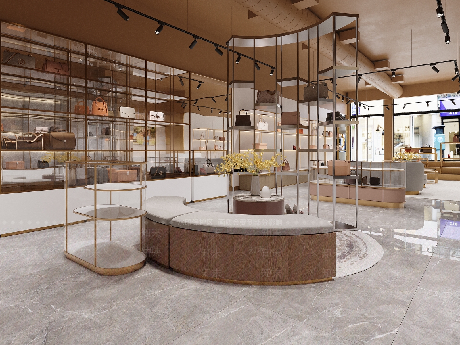 美式法式珠宝店3D模型下载【ID:1164186266】