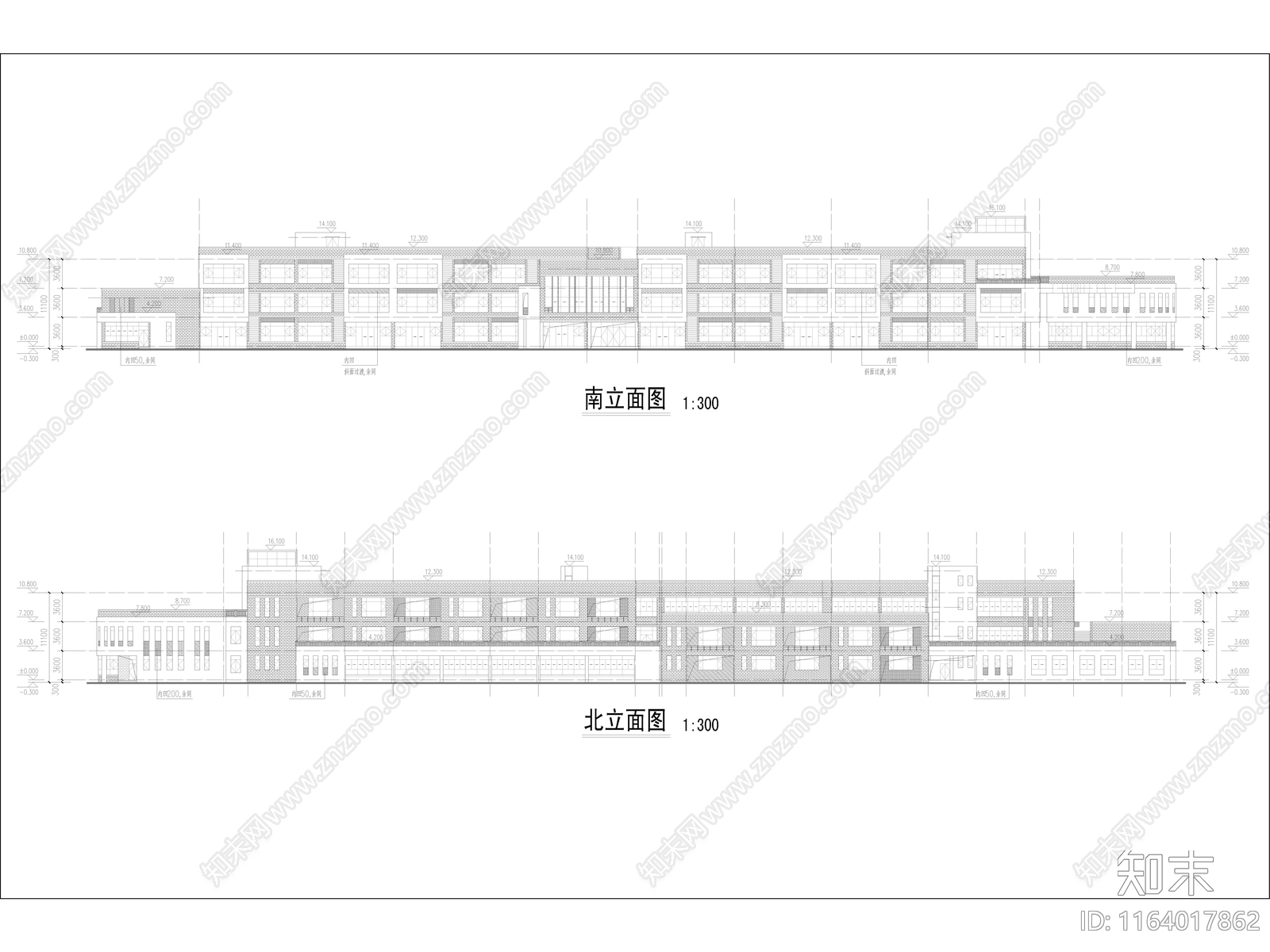现代幼儿园建筑cad施工图下载【ID:1164017862】