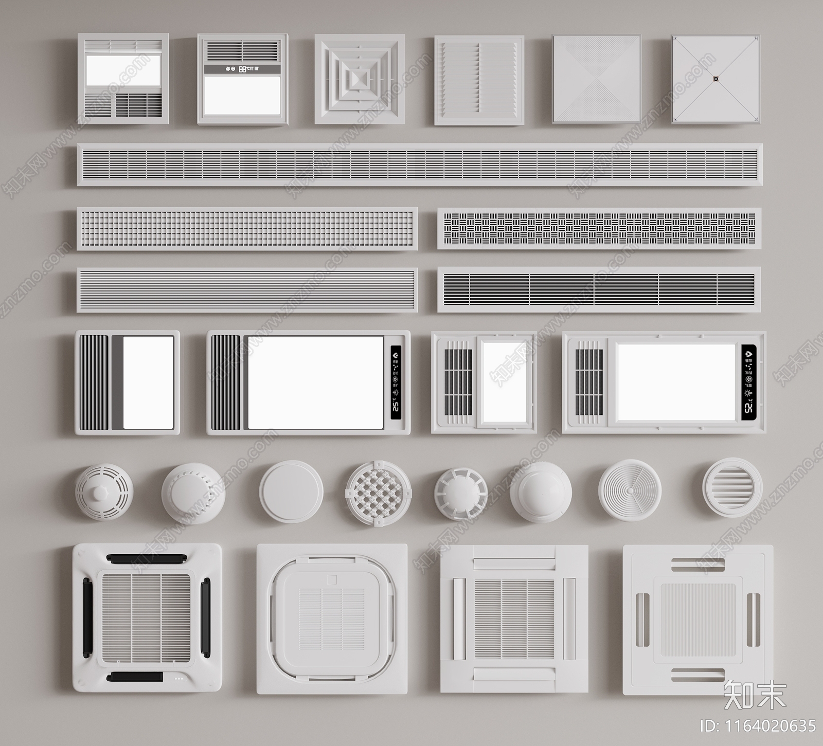 空调出风口SU模型下载【ID:1164020635】