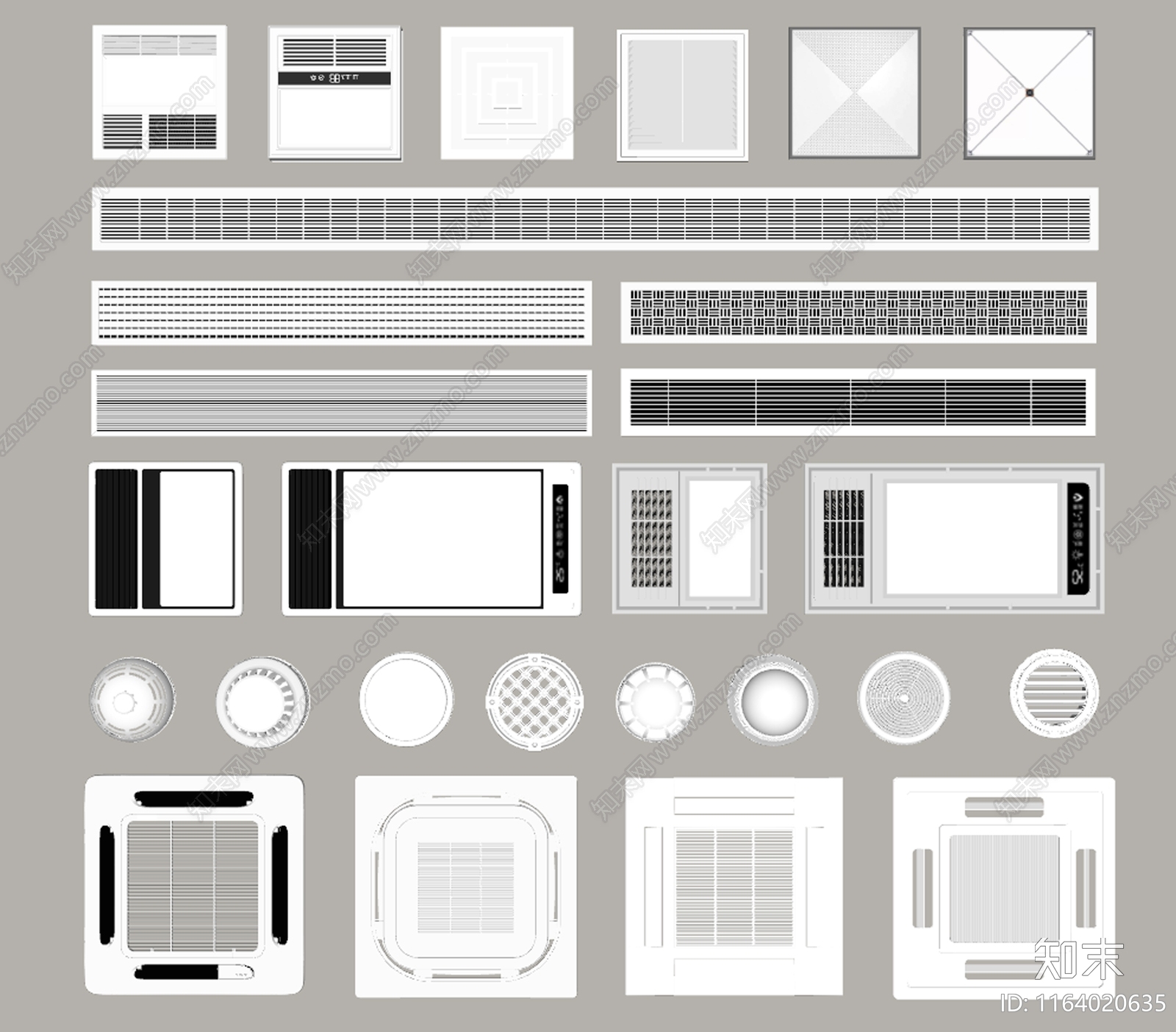 空调出风口SU模型下载【ID:1164020635】