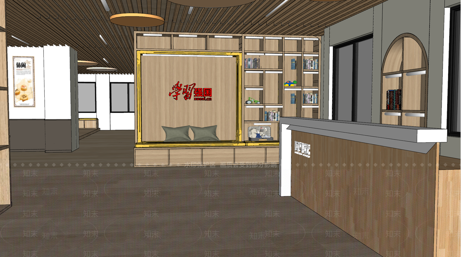 现代简约幼儿园SU模型下载【ID:1164026503】