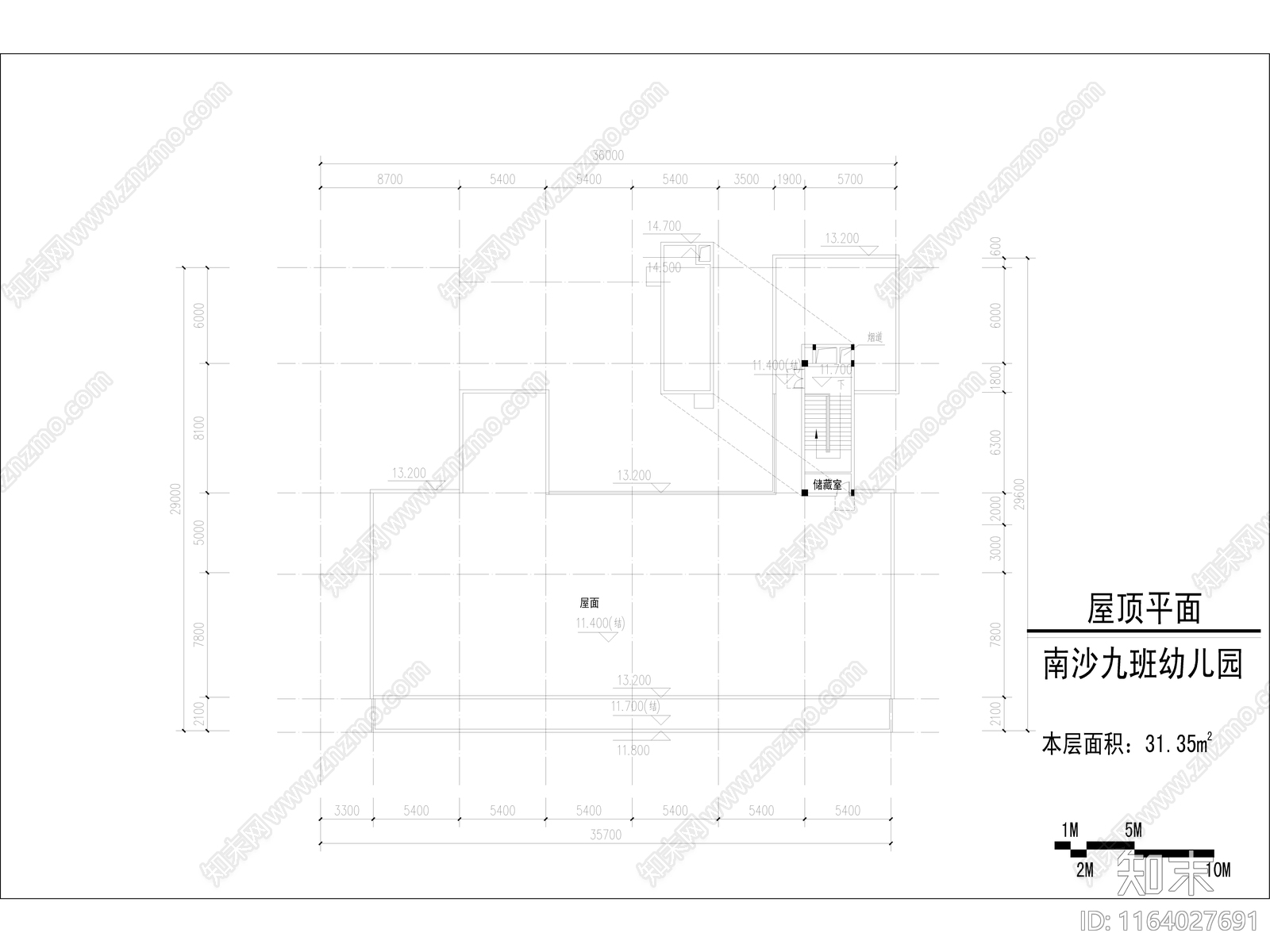 现代幼儿园建筑cad施工图下载【ID:1164027691】