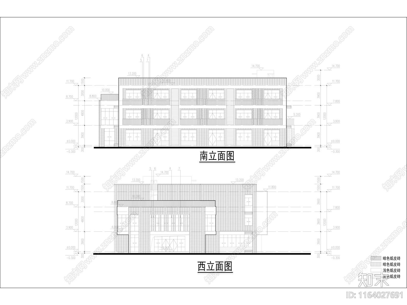 现代幼儿园建筑cad施工图下载【ID:1164027691】