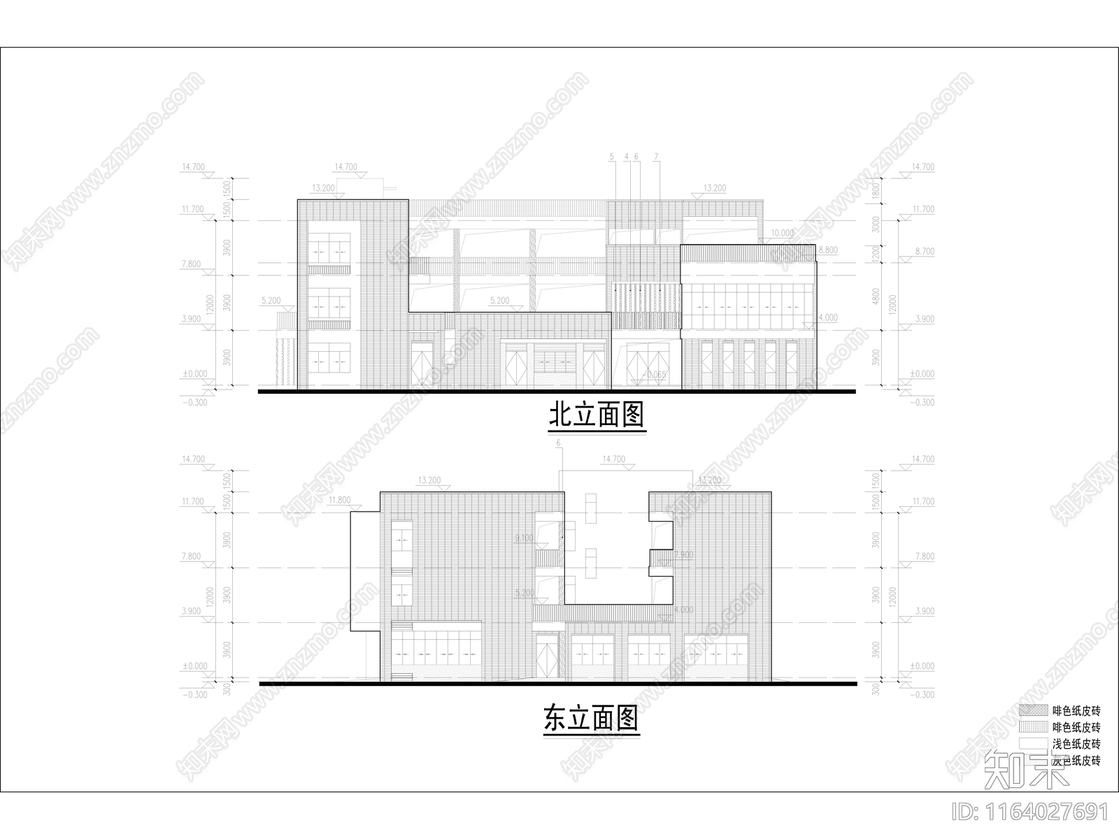 现代幼儿园建筑cad施工图下载【ID:1164027691】
