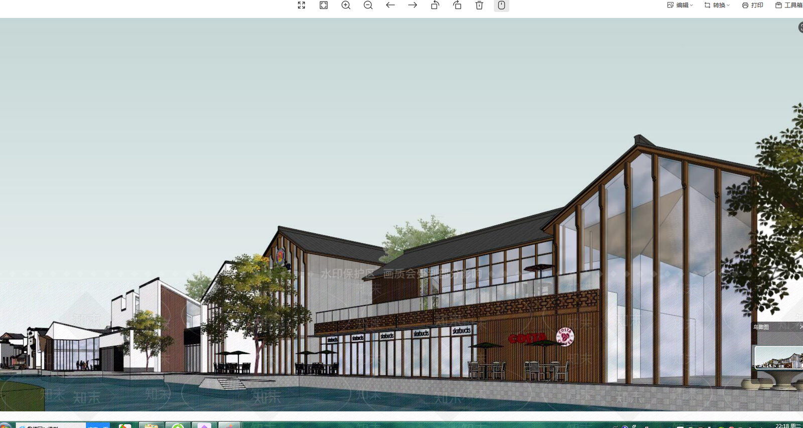中式其他商业建筑SU模型下载【ID:1164030131】