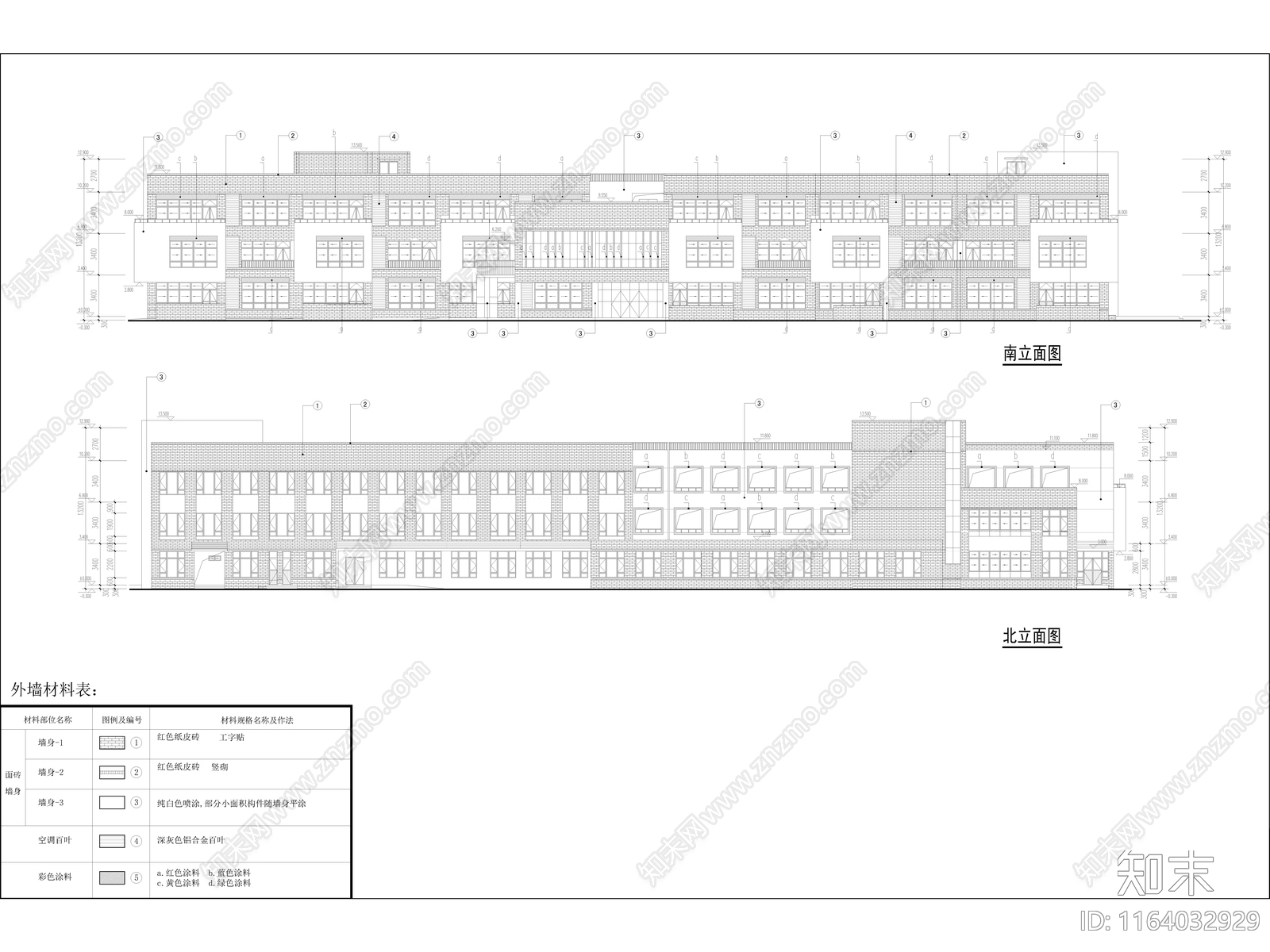 现代幼儿园建筑cad施工图下载【ID:1164032929】