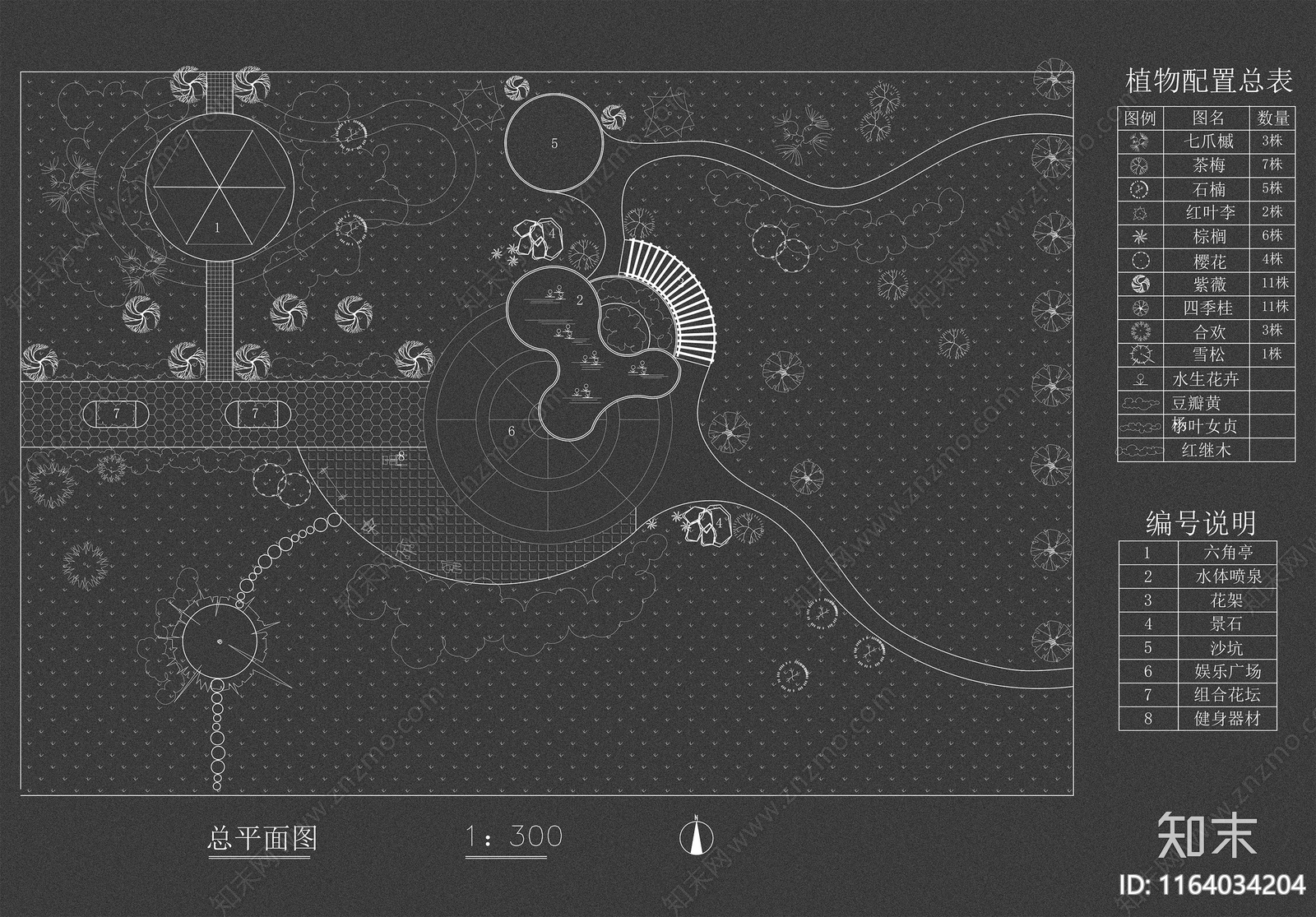 现代欧式庭院cad施工图下载【ID:1164034204】