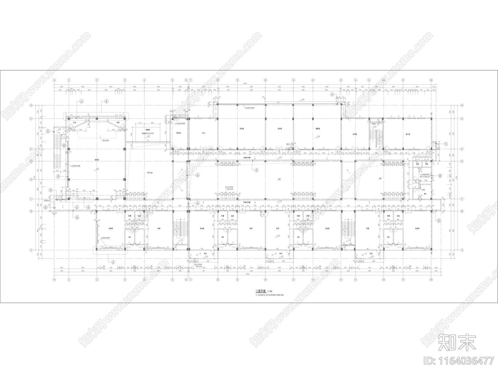 现代幼儿园建筑cad施工图下载【ID:1164036477】
