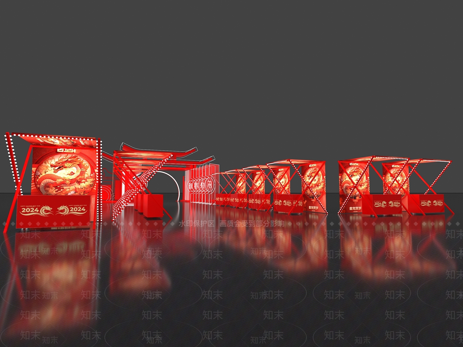 摊位SU模型下载【ID:1164044719】