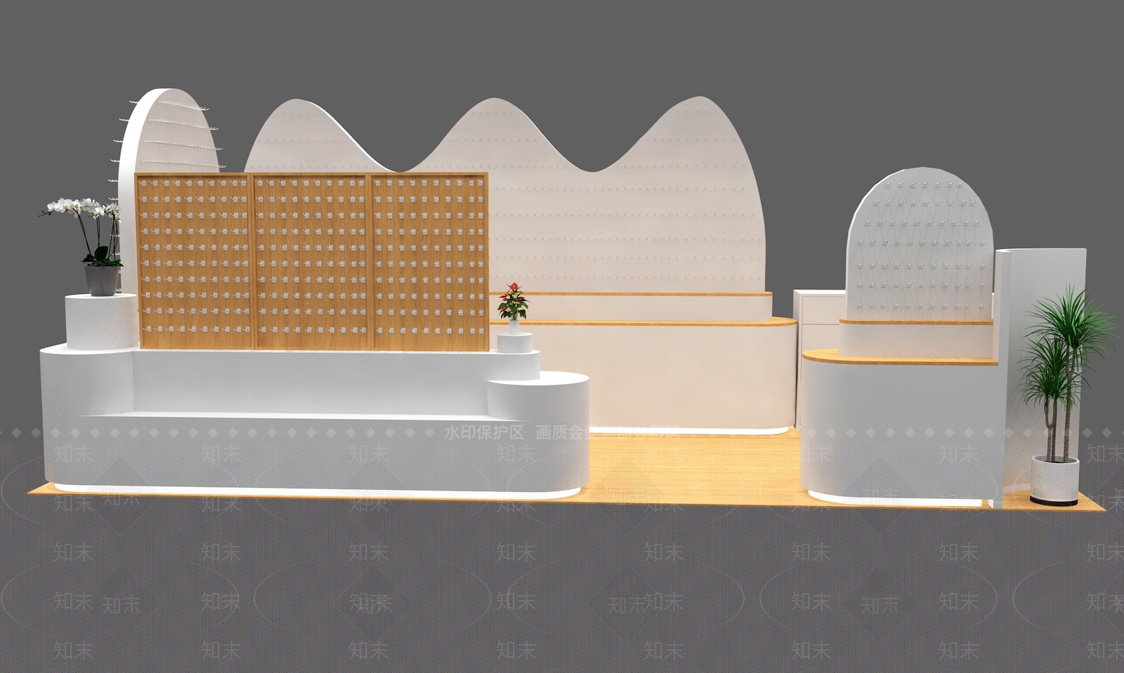 现代轻奢美陈3D模型下载【ID:1164051246】