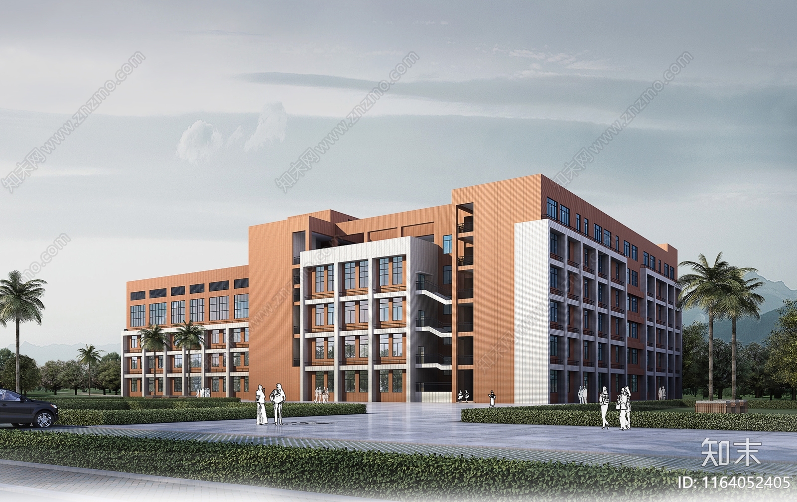 现代学校建筑cad施工图下载【ID:1164052405】