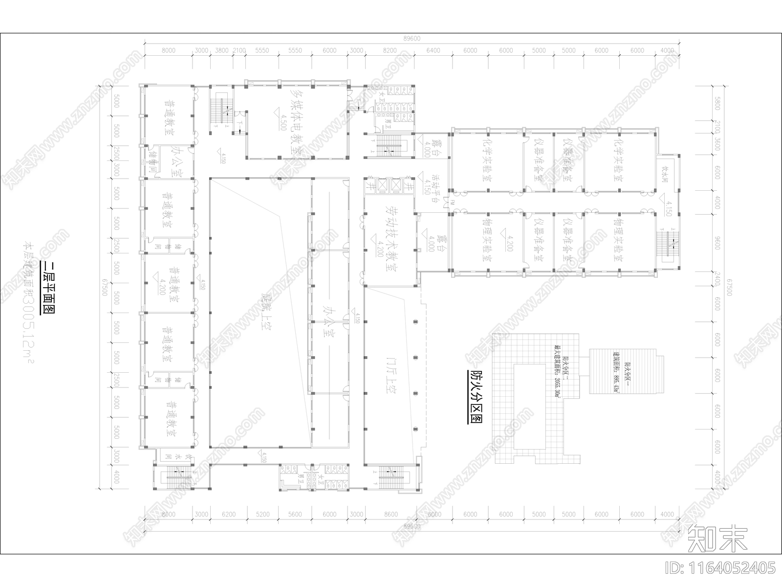 现代学校建筑cad施工图下载【ID:1164052405】