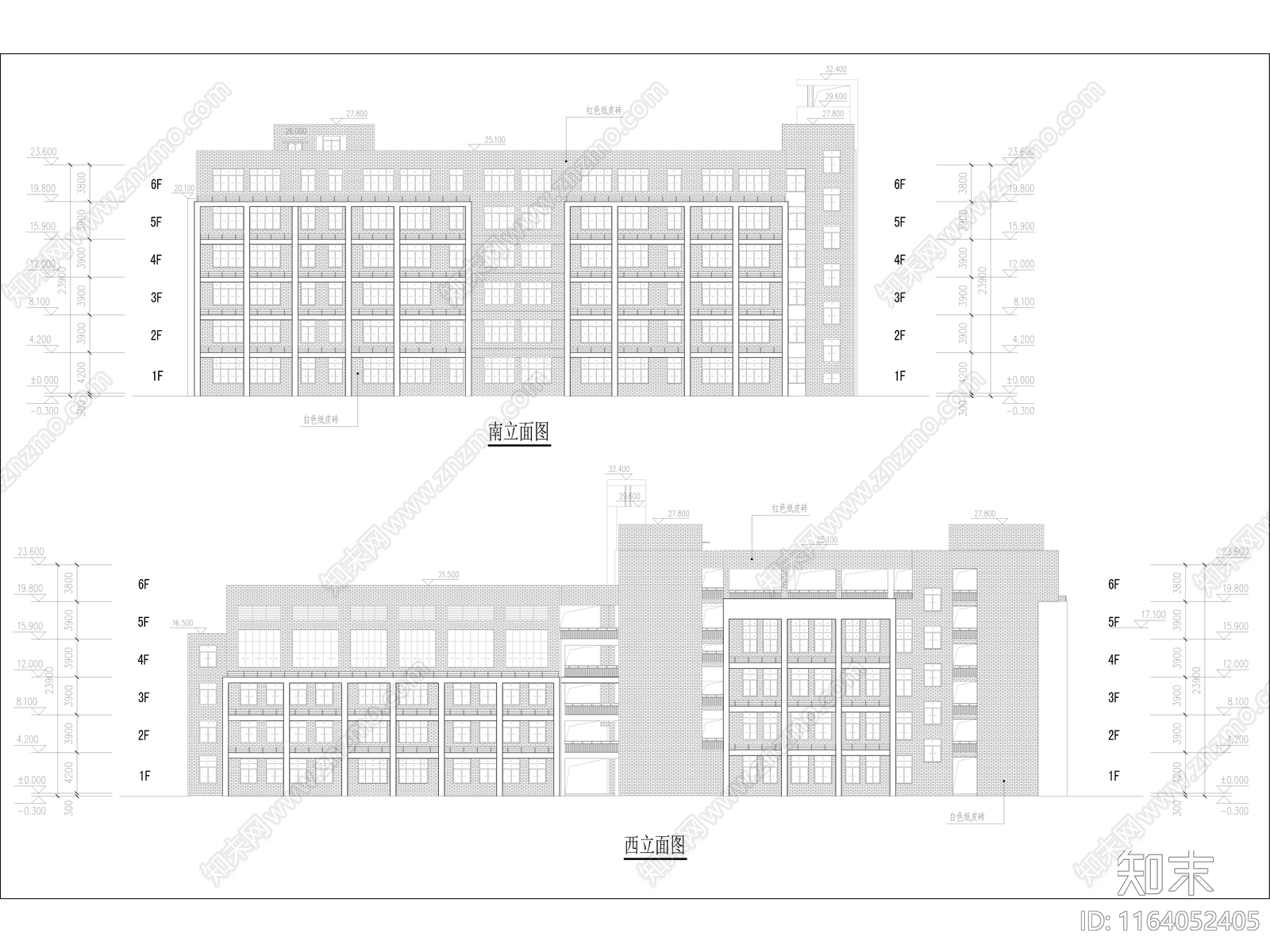 现代学校建筑cad施工图下载【ID:1164052405】