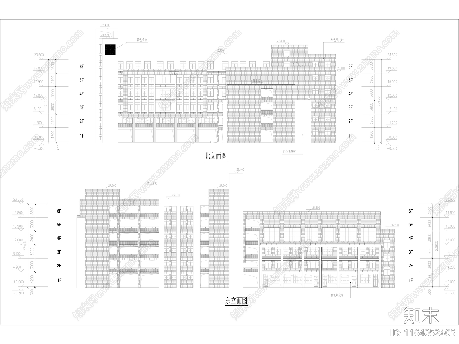 现代学校建筑cad施工图下载【ID:1164052405】