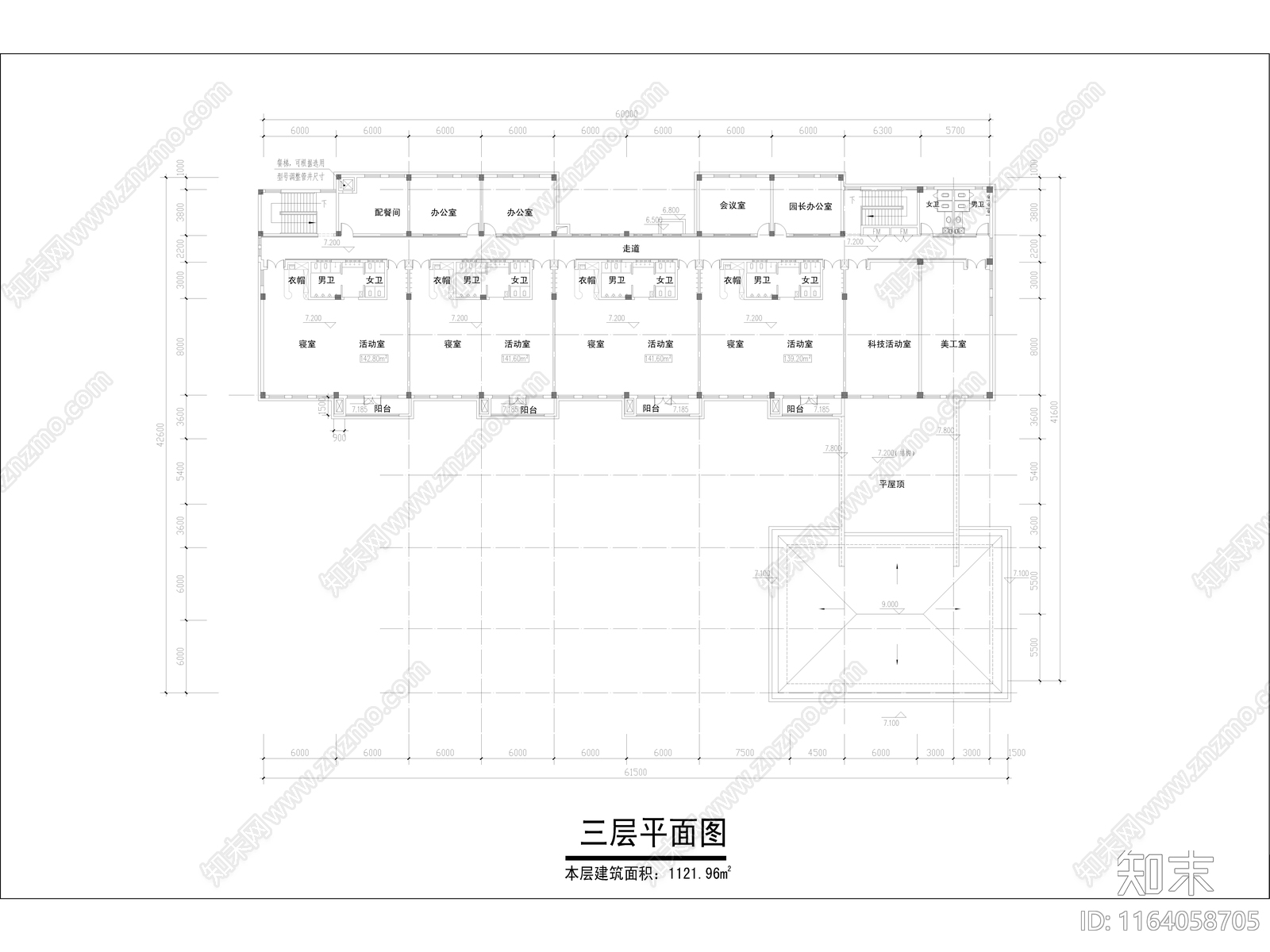 复古幼儿园建筑cad施工图下载【ID:1164058705】