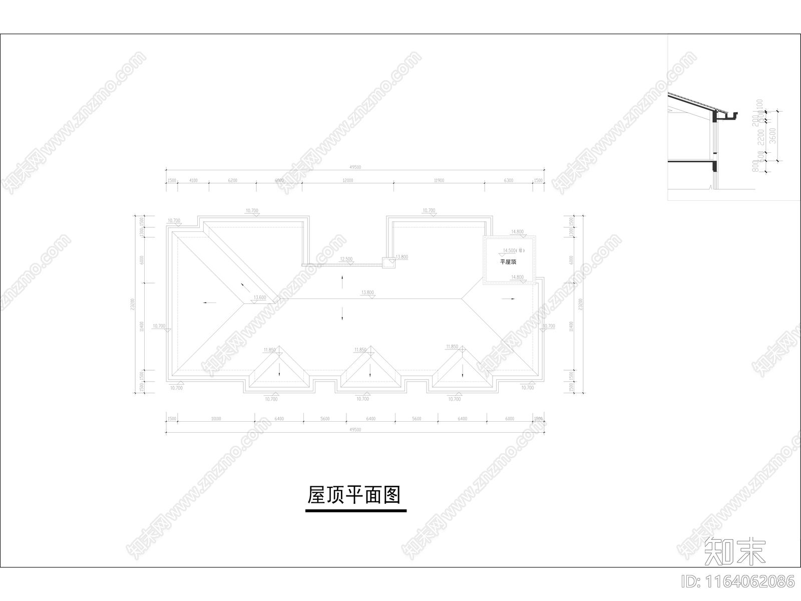 复古幼儿园建筑cad施工图下载【ID:1164062086】