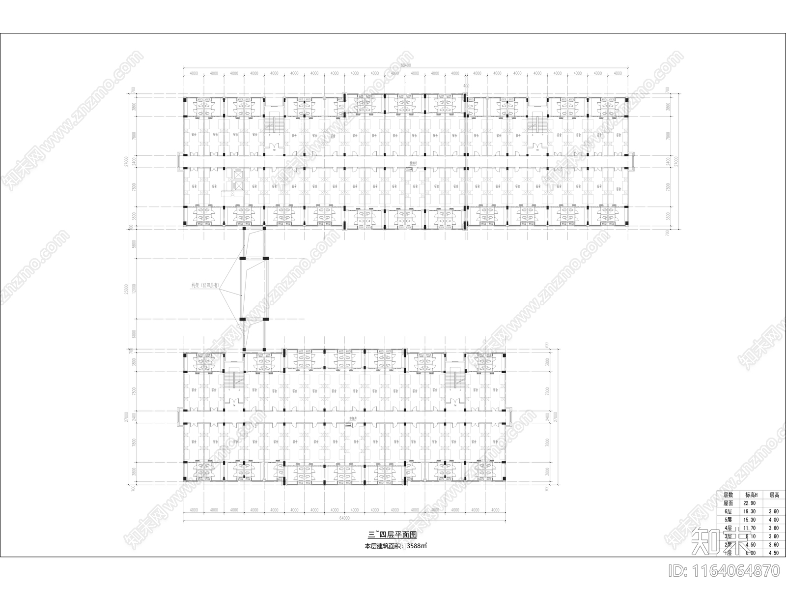 复古学校建筑cad施工图下载【ID:1164064870】