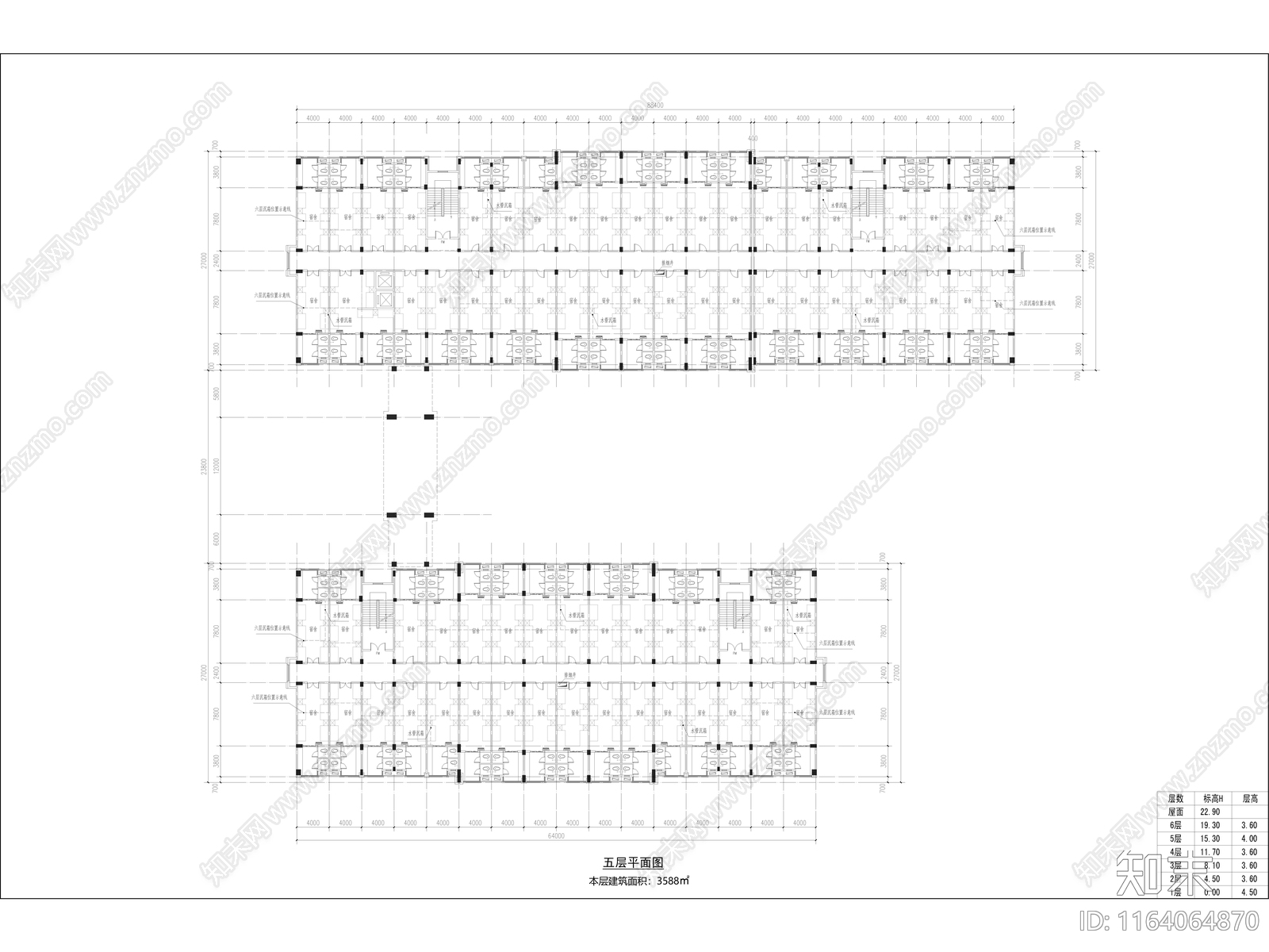 复古学校建筑cad施工图下载【ID:1164064870】