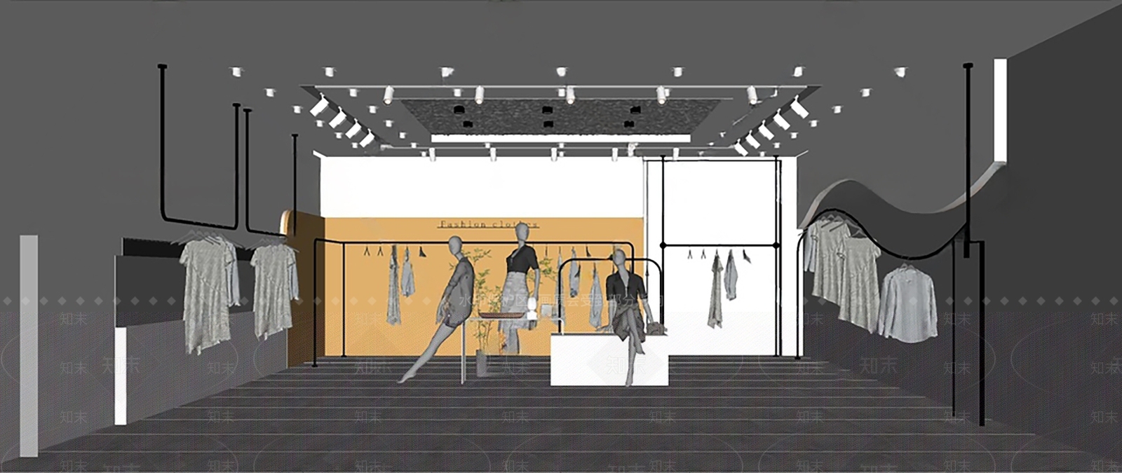 服装店SU模型精品下载_SketchUp模型_知末网