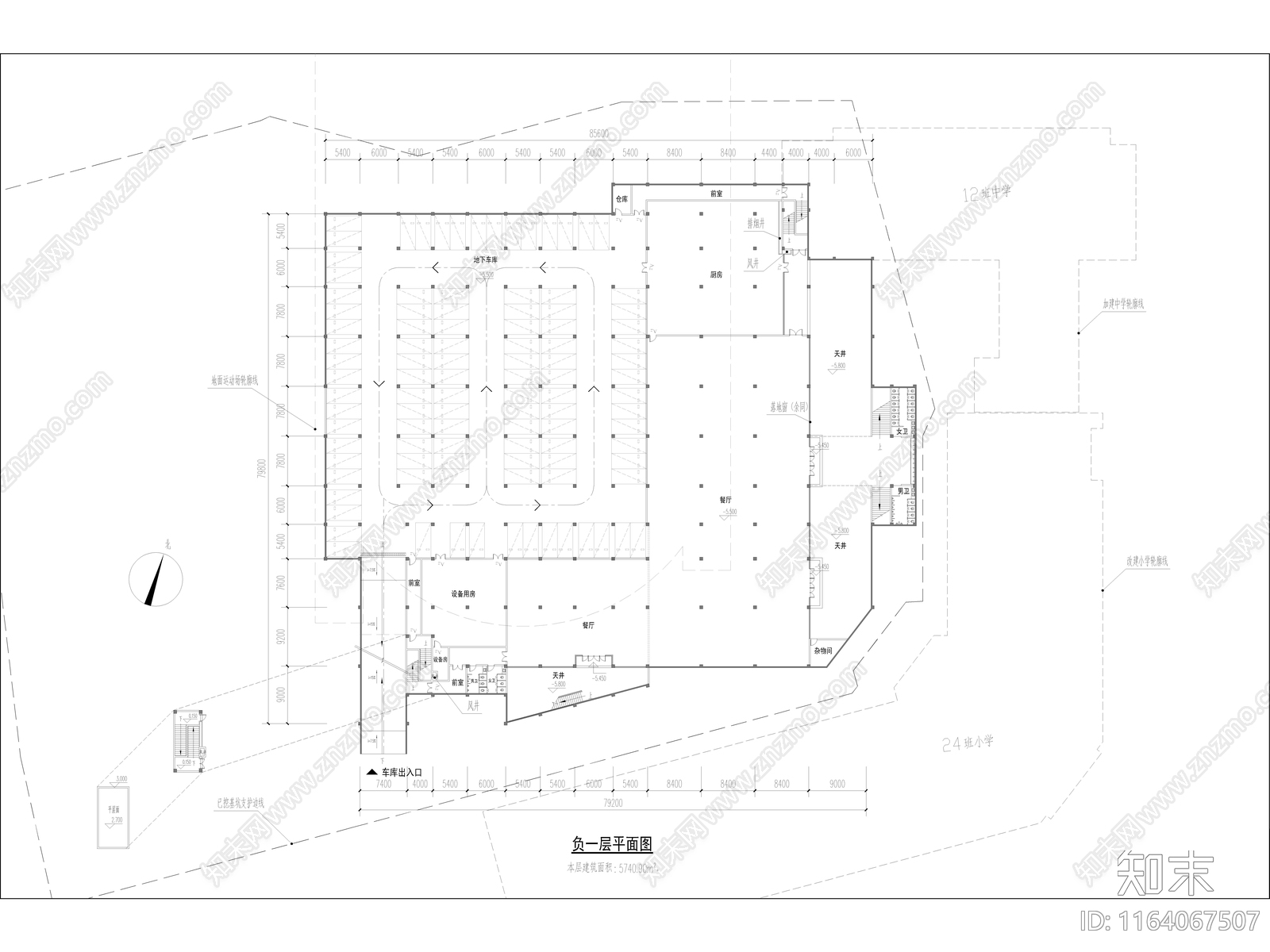 现代学校建筑cad施工图下载【ID:1164067507】