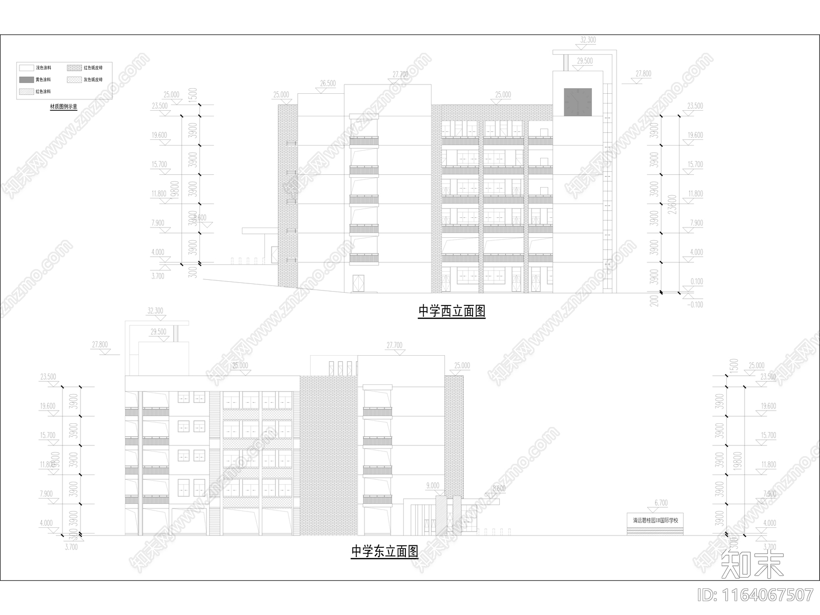 现代学校建筑cad施工图下载【ID:1164067507】
