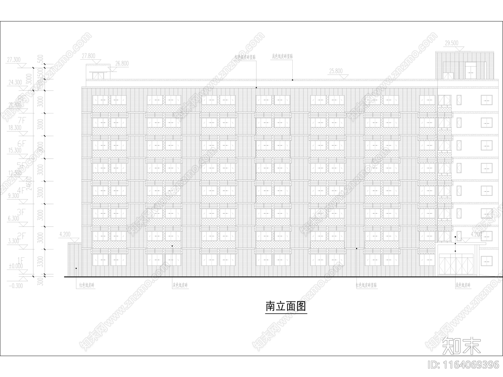 现代学校建筑cad施工图下载【ID:1164069396】