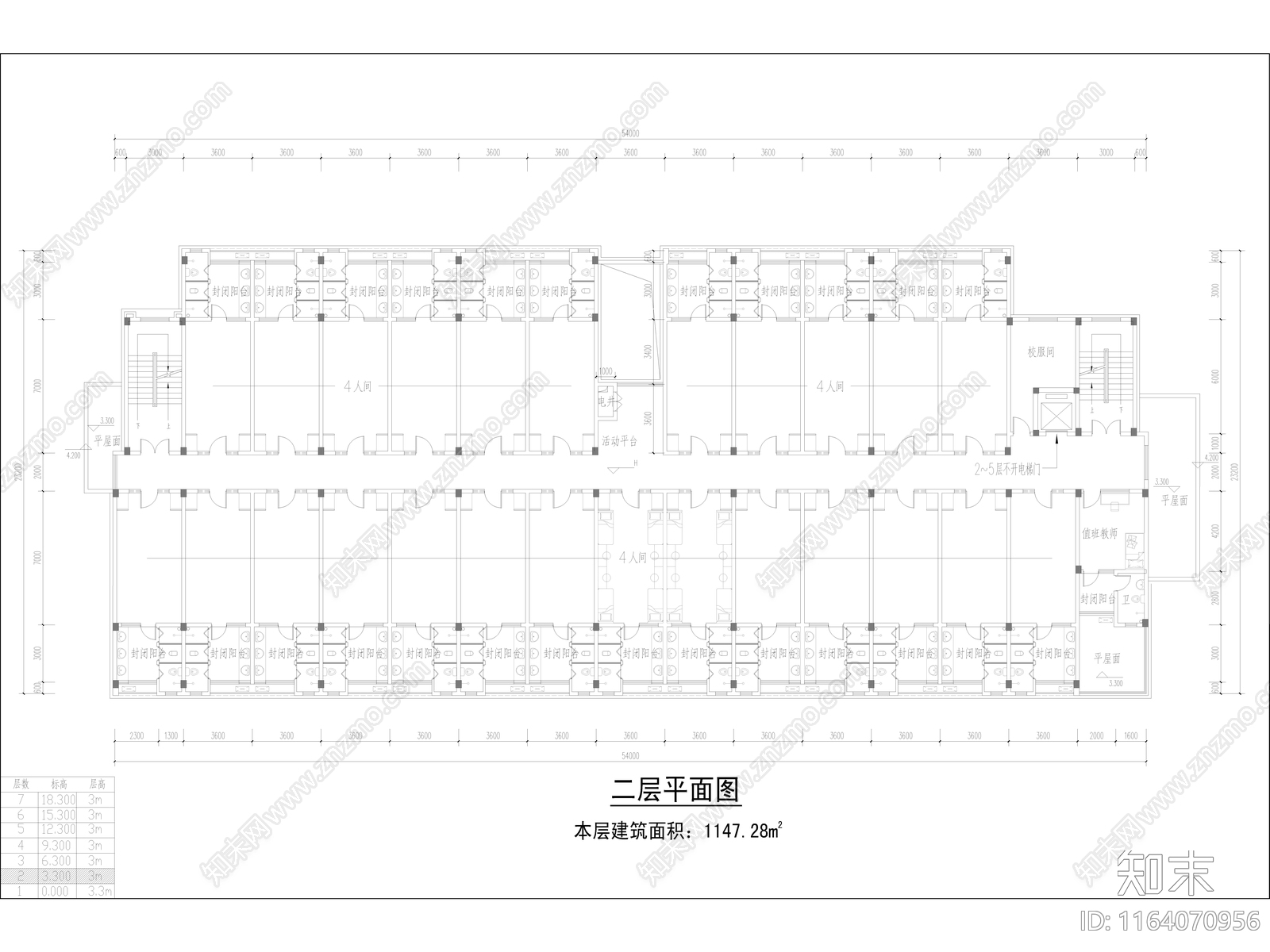 复古学校建筑cad施工图下载【ID:1164070956】