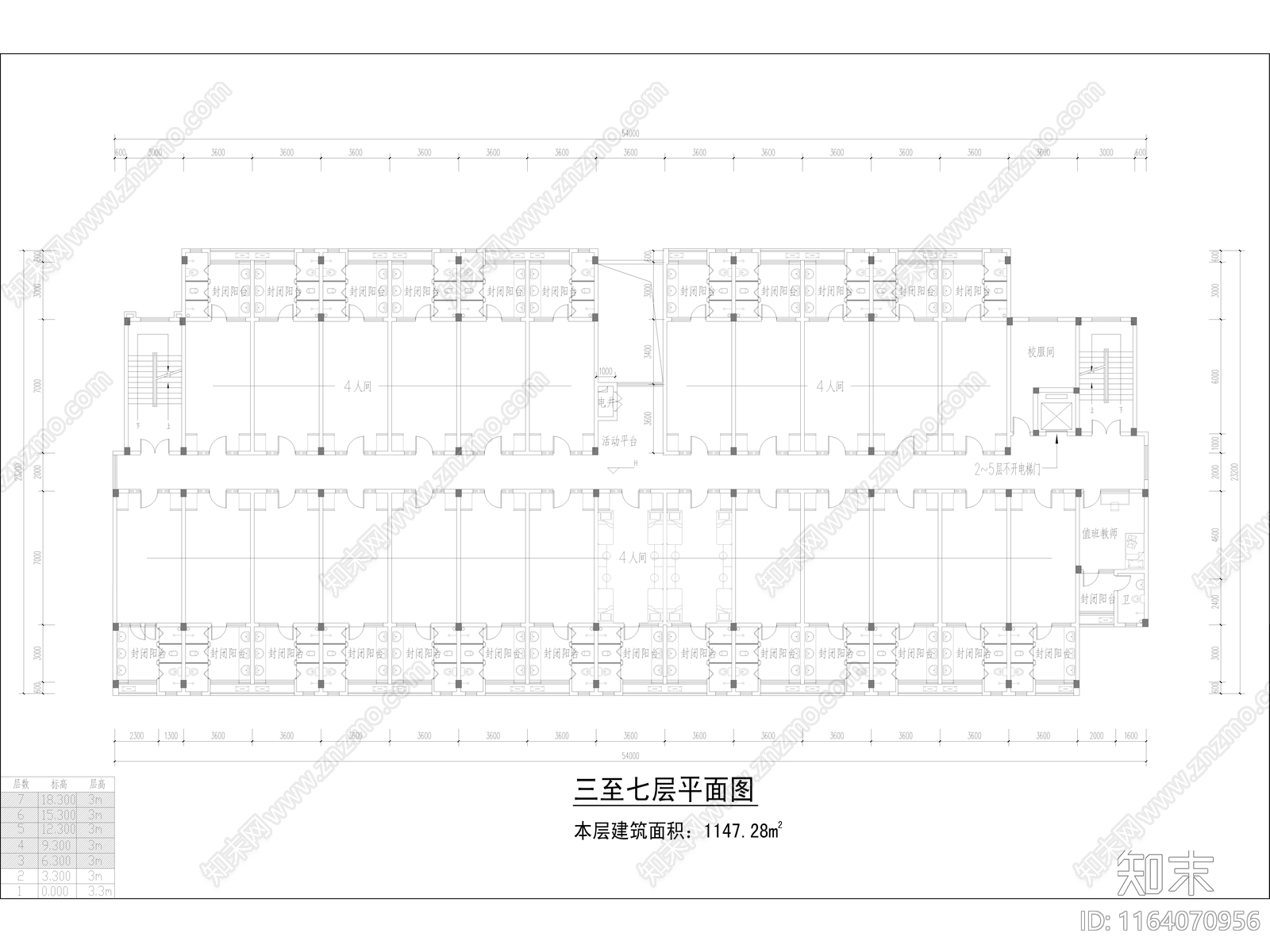 复古学校建筑cad施工图下载【ID:1164070956】