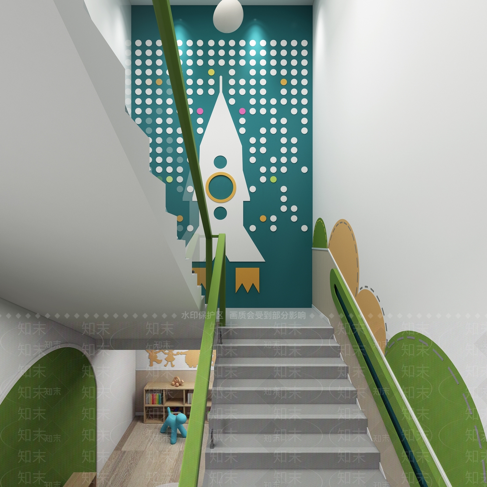 现代幼儿园3D模型下载【ID:1164072078】