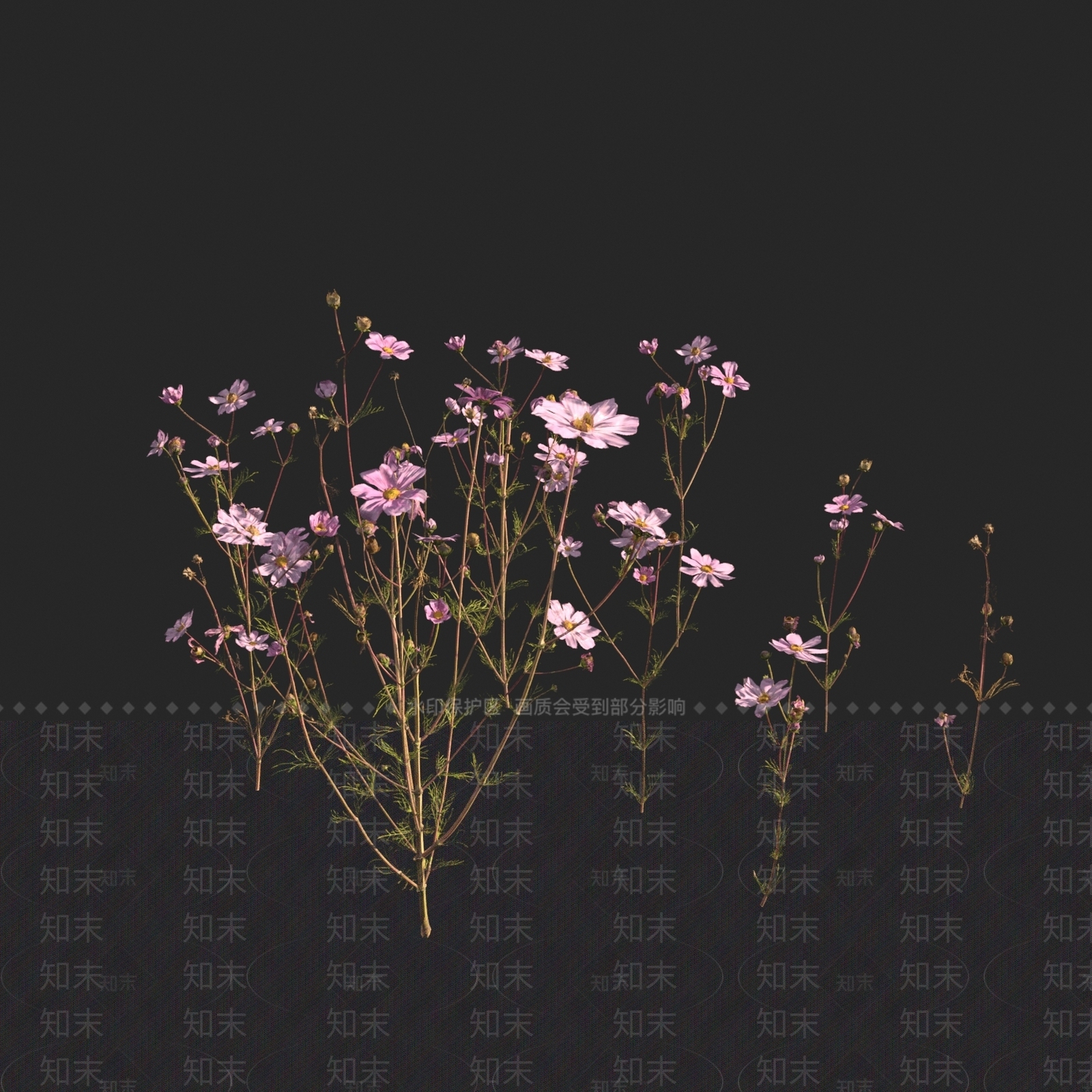 花草组合3D模型下载【ID:1164072466】