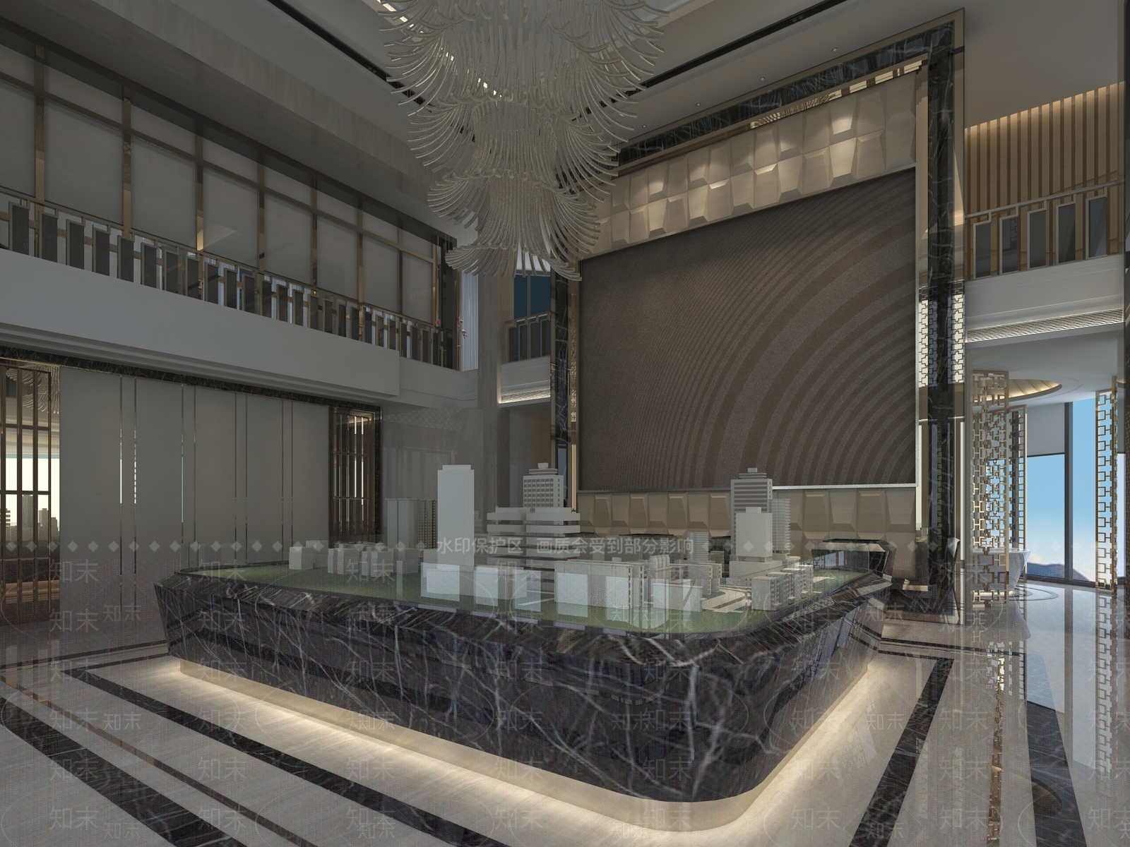 现代售楼处3D模型下载【ID:1164076728】