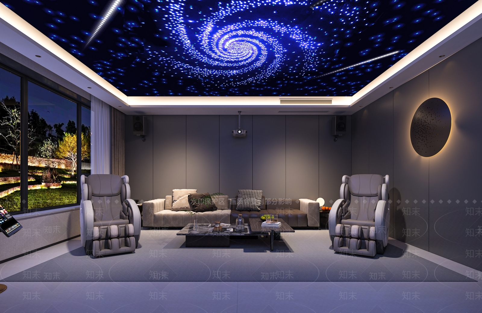 现代意式影音室3D模型下载【ID:1164082974】
