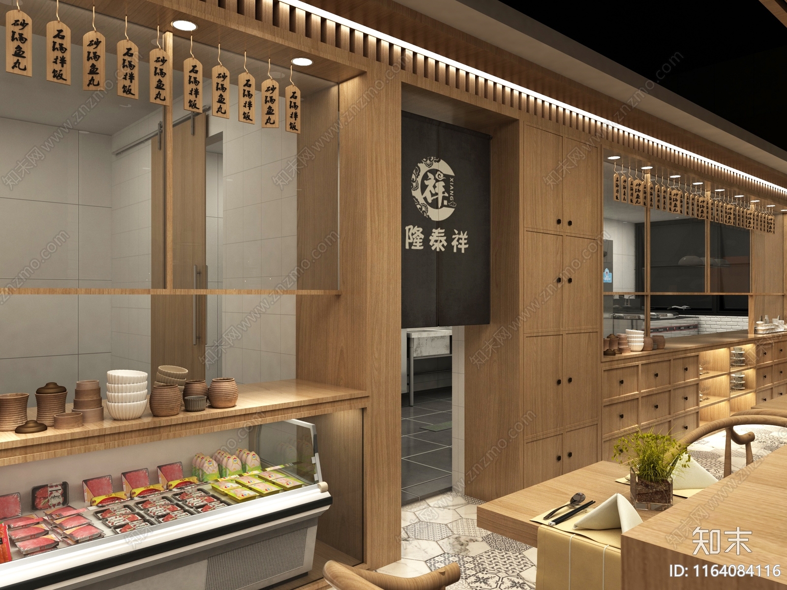 现代中餐厅cad施工图下载【ID:1164084116】